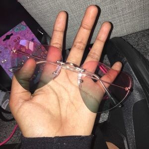 Ombré heart sunglasses